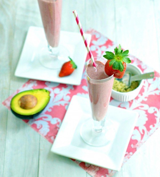 avocado smoothie strawberry avocado carascravings.