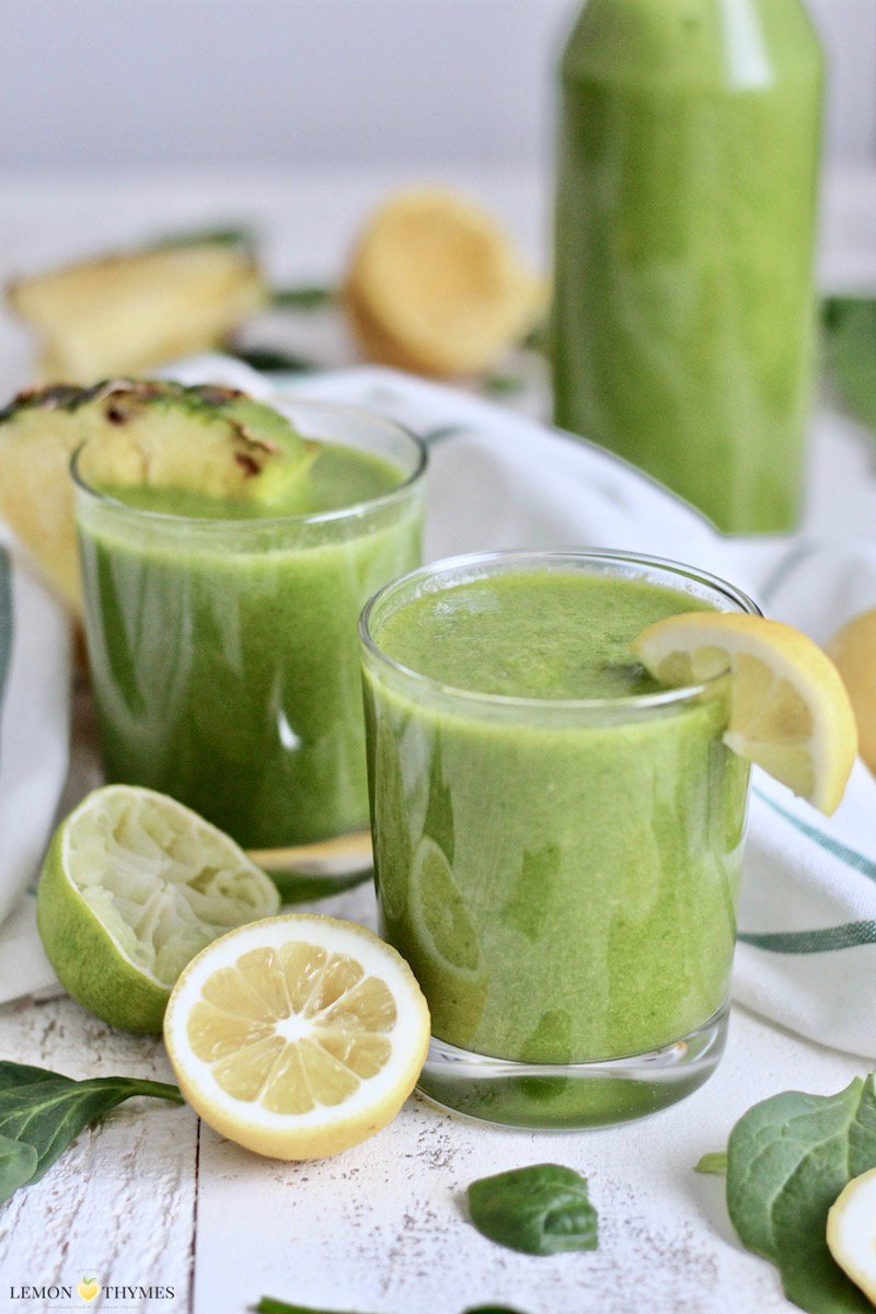 green smoothie WakeUp Green Smoothie lemonandthyme