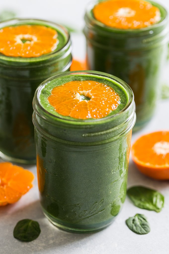 green smoothie protein packed mandarin getinspiredeveryday