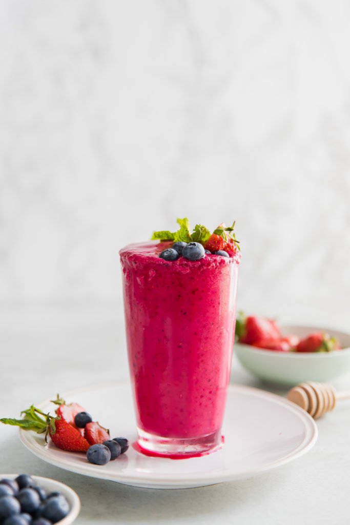 healthy Berry Beetroot Smoothie baking ginger.