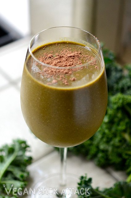 kale smoothie raw cacao kale smoothie veganyackattack