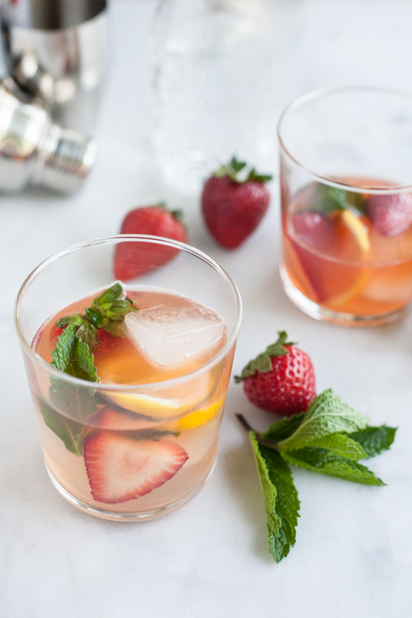 bourbon cocktail bourbon honey strawberry smash cocktail bourbonandhoney