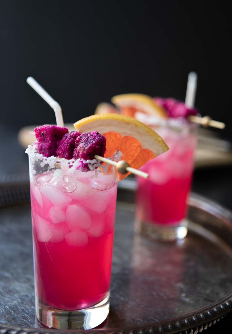 fruit cocktails dragon fruit paloma daydreamerstyle