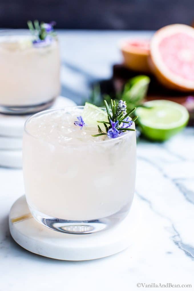 fruit cocktails rosemary grapefruit moscow mule vanillaandbean