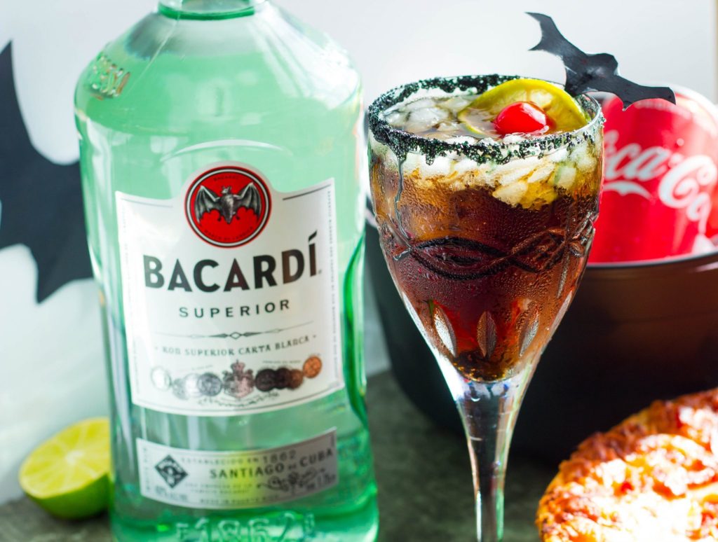 halloween bacardi rum and coke bat tears halloween cocktai noplatelikehome