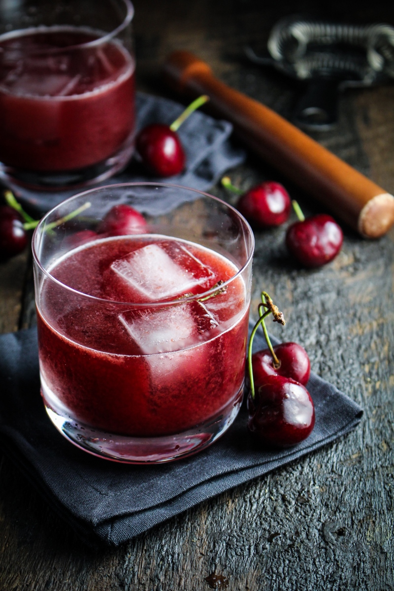 summer cocktails cherry chocolate bourbon soda katieatthekitchendoor.