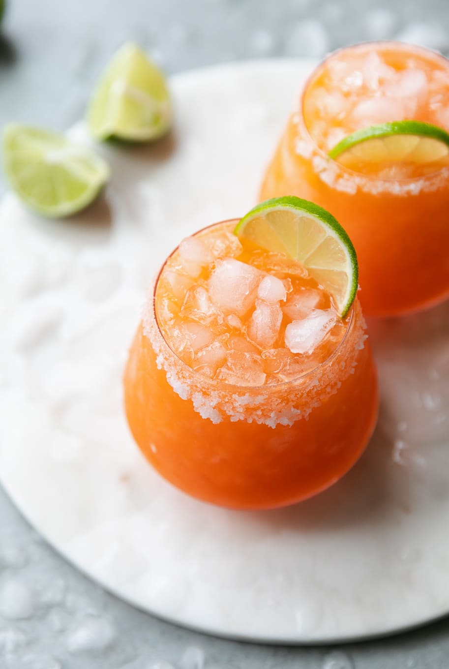 tequila carrot ginger margaritas spicesinmydna