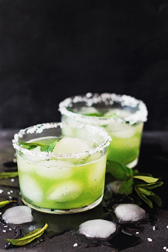 tequila skinny cucumber margarita theawesomegreen