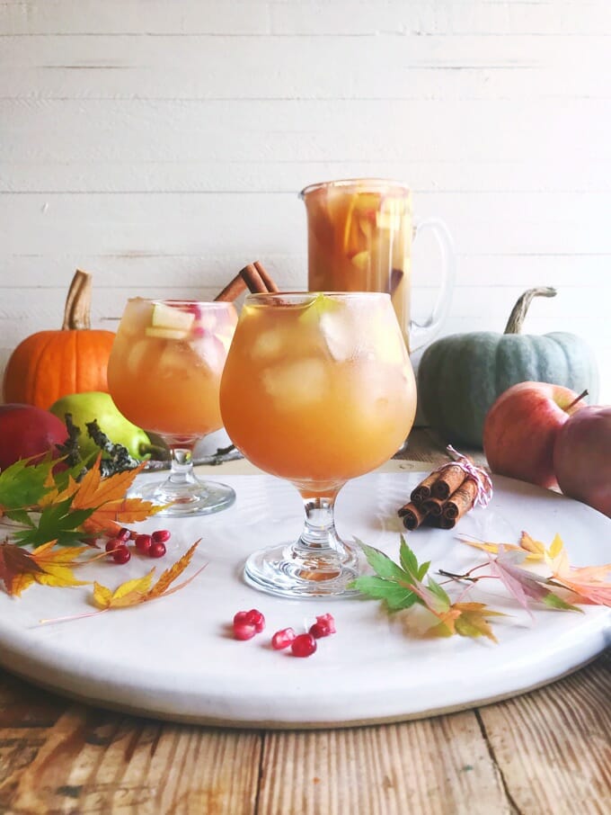 thanksgiving cocktails harvest cider sangria homegrownprovisions