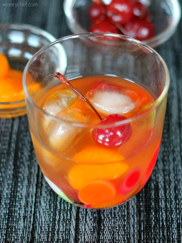 thanksgiving cocktails mandarin orange old fashioned cocktail wearychef