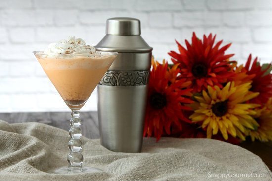 thanksgiving cocktails pumpkin spice cake martini recipe snappygourmet