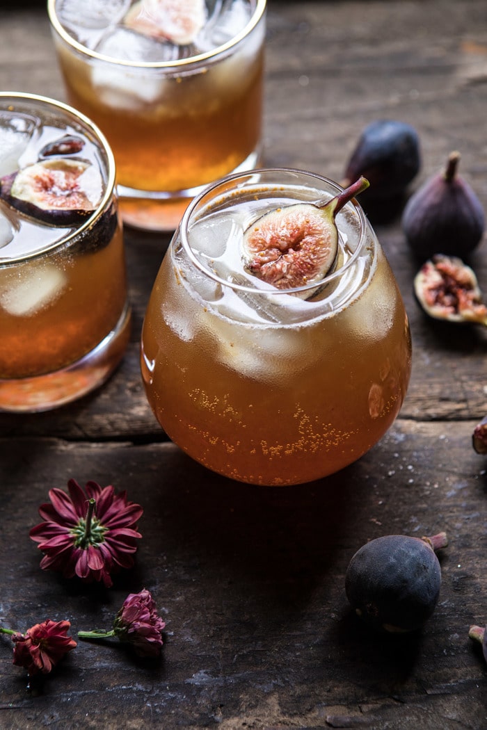 whiskey cocktails fig bourbon cider smash halfbakedharvest