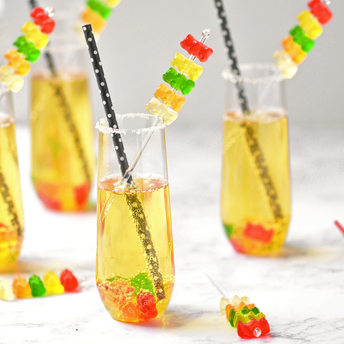 fruit cocktails gummy bear mocktail simpleseasona