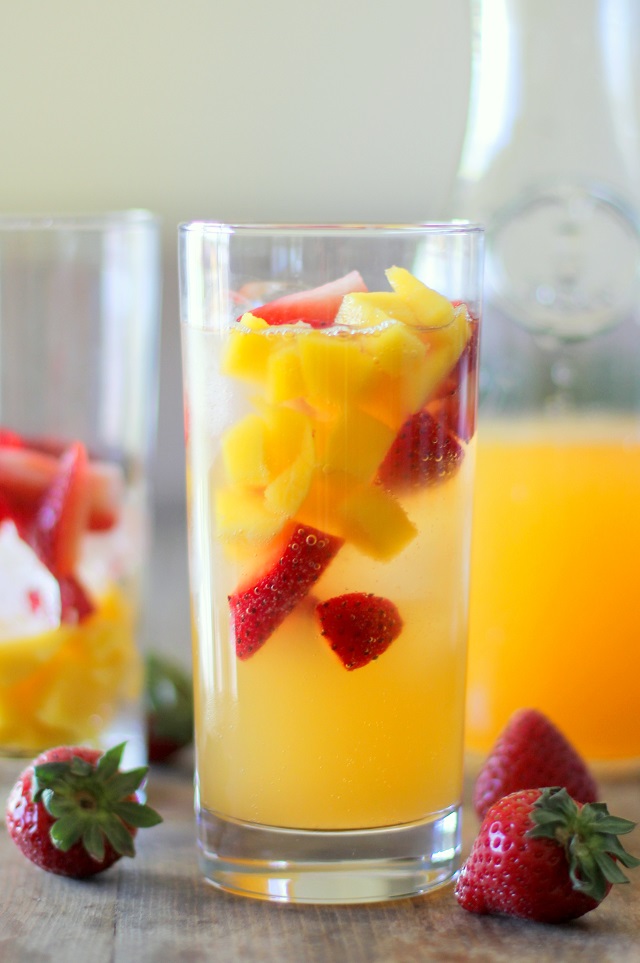 fruit cocktails strawberry orange mango kombucha mocktails theroastedroot