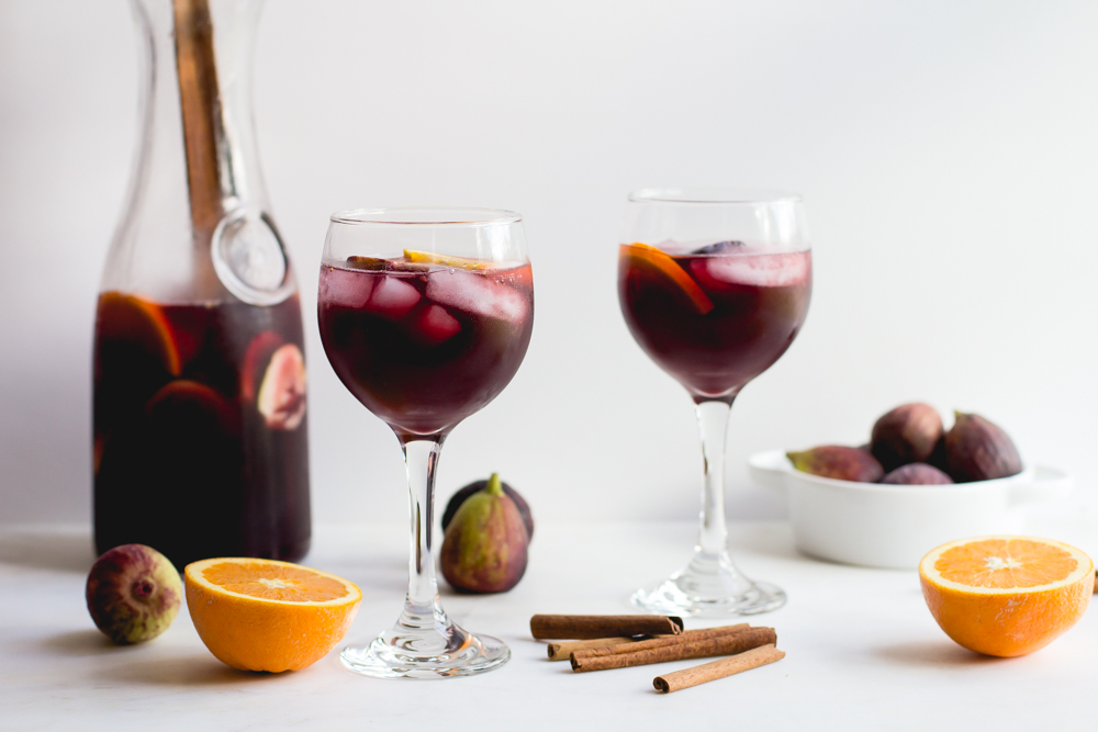 sangria sangria with oranges figs cinnamo coffeeandcrumbs