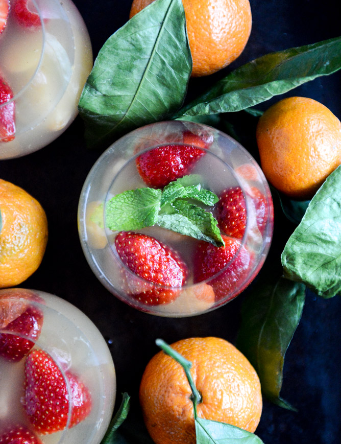 sangria strawberry satsuma champagne sangria howsweeteats