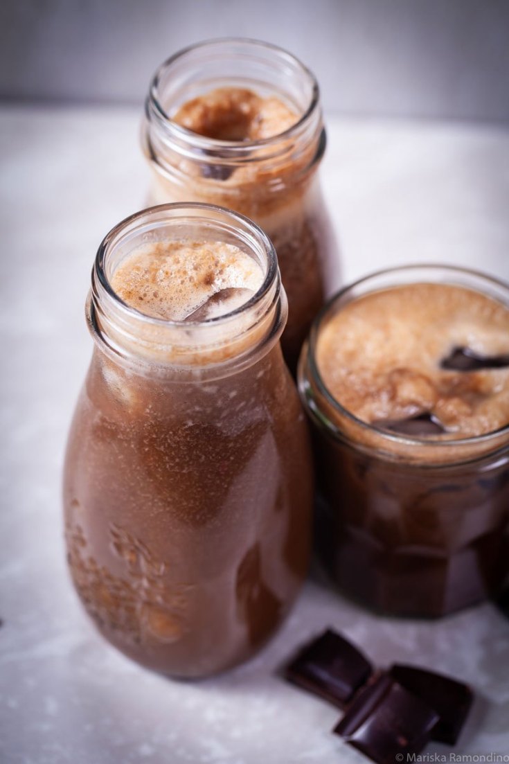 vegan coffee ealthy date sweetened on the go iced coffee dairy free mychefsapron