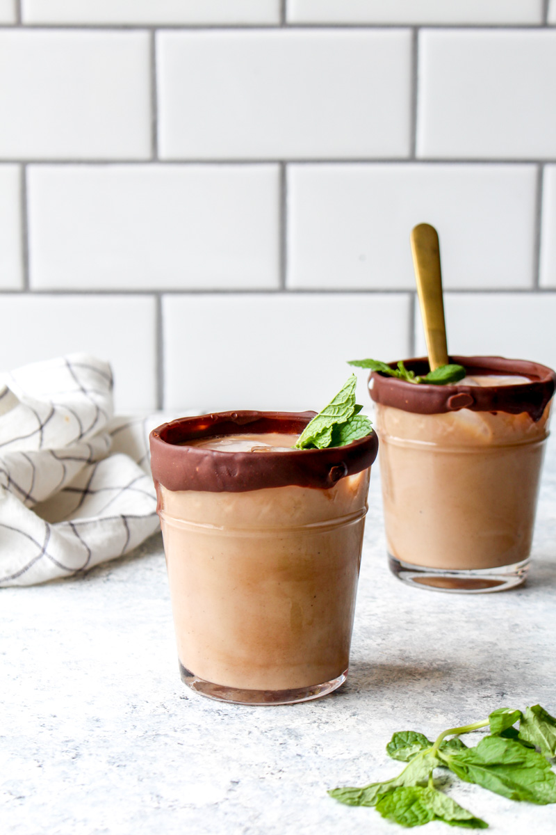 vegan coffee iced fresh mint mocha darngoodveggies