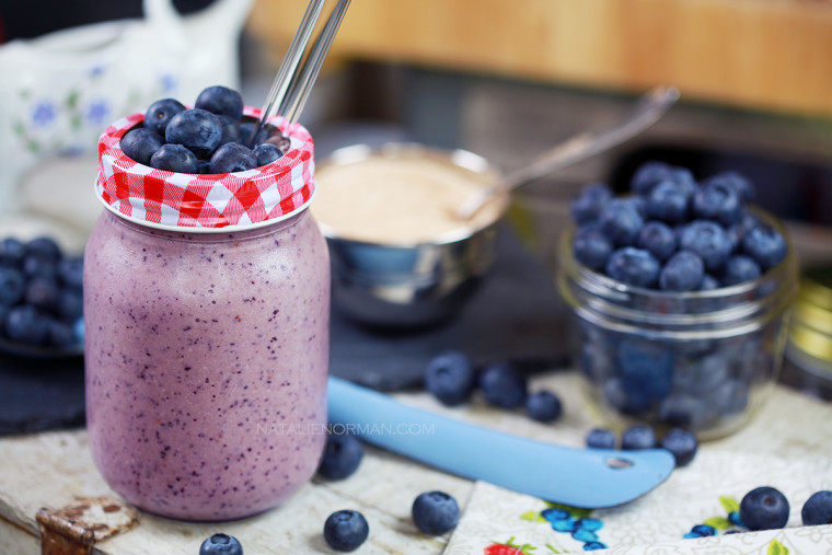 vegan milkshake blueberry cream raw vegan smoothie natalienorman