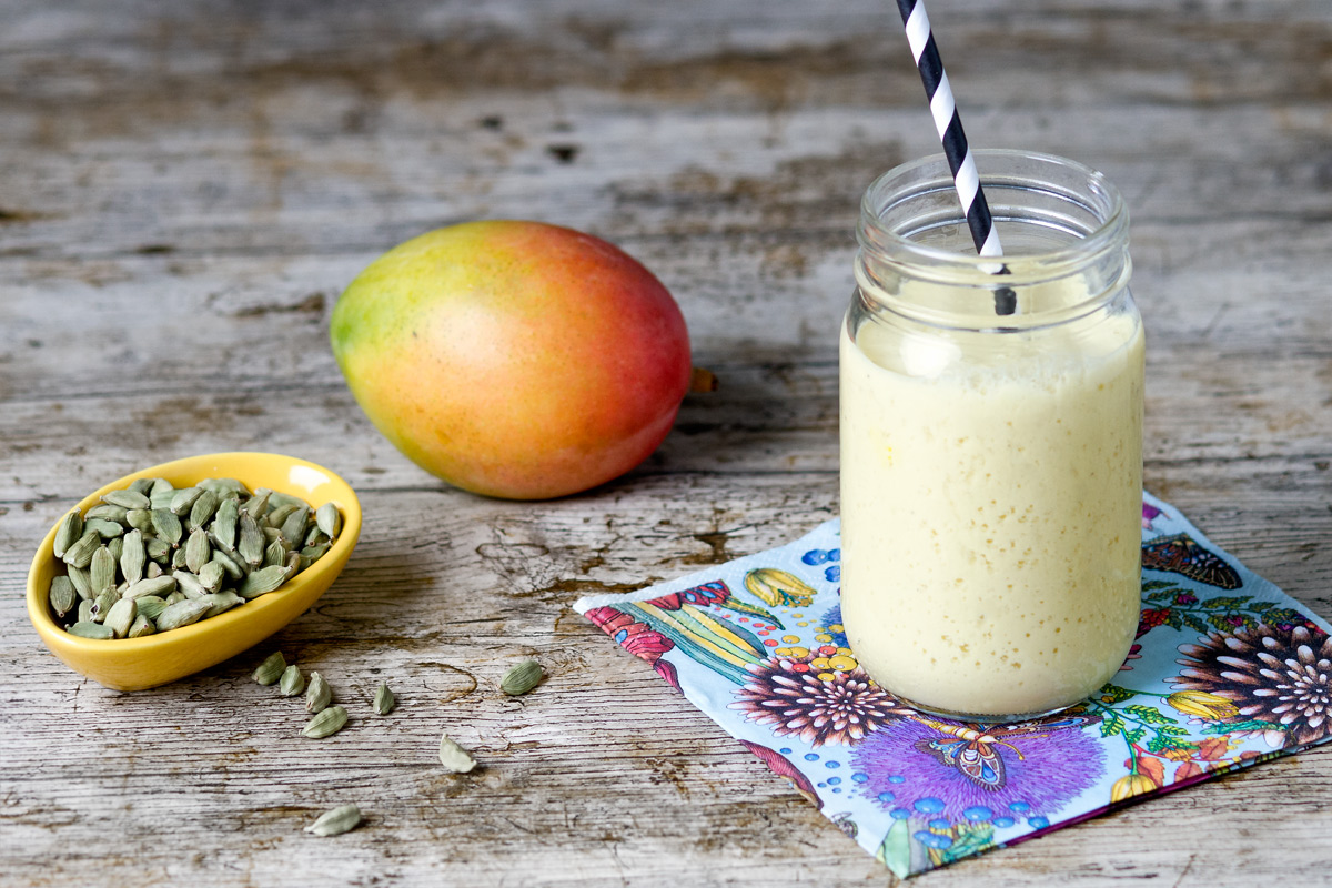 vegan milkshake dairy free mango lassi planticize