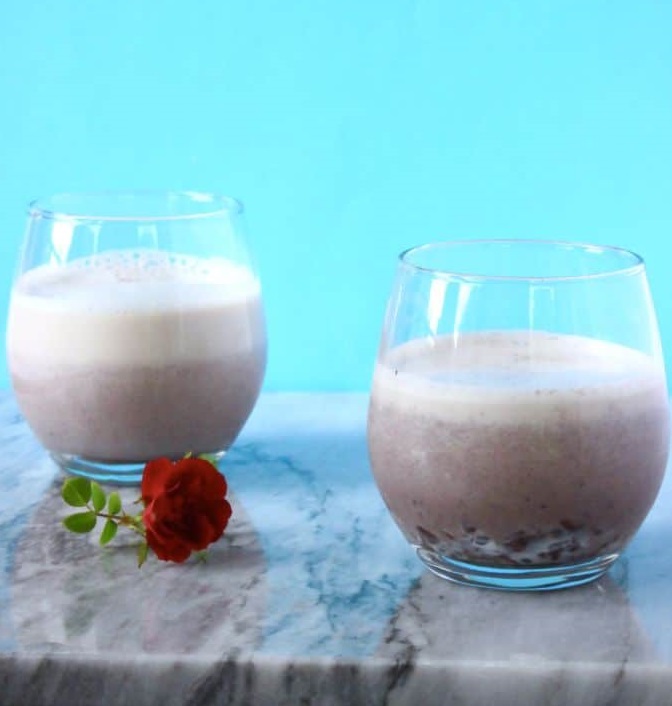 vegan milkshake vegan adzuki milkshake 2 ingredients rhiansrecipes