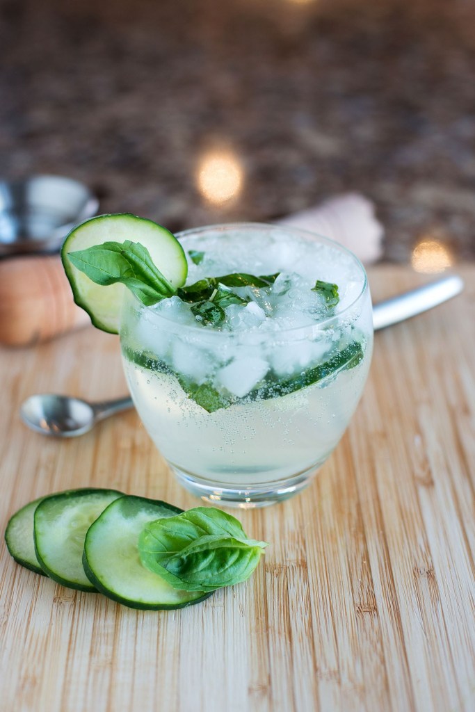 veggie cocktail The GBC Gin Basil Cucumber bsinthekitchen